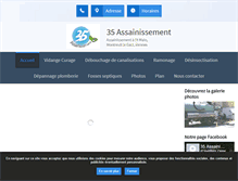 Tablet Screenshot of 35-assainissement.fr